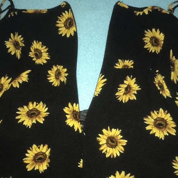 𝅺ZANZEA sunflower romper Pom Pom tassel trim elastic waistband size XXL - Picture 5 of 8